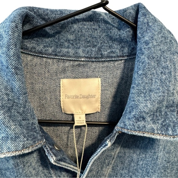 New! Favorite Daughter Epic Shortall Denim Romper - Picture 3 of 7